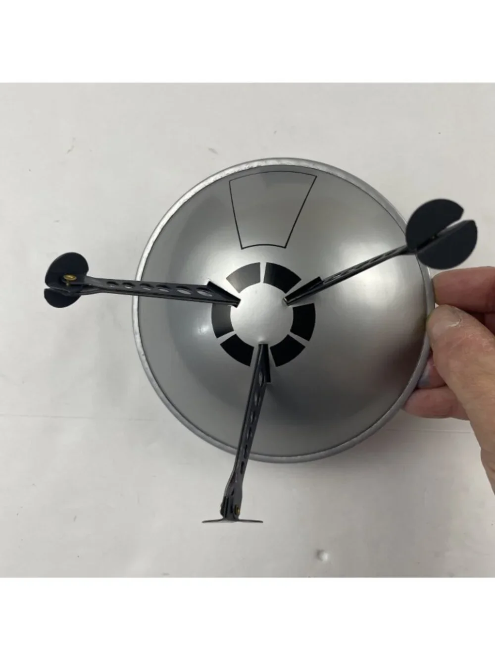 Restoration Hardware Tin Toy UFO Flying Object Retractable Landing Gear 1990’s